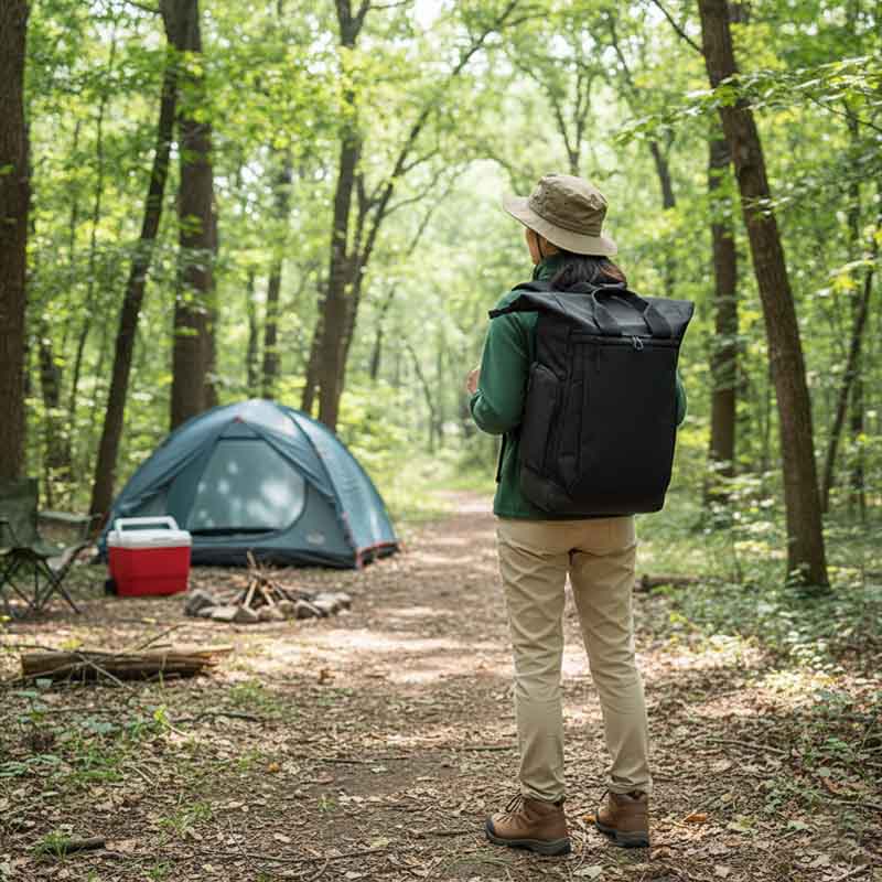 Gợi ý các mẫu balo du lịch đẹp giúp chuyến đi của bạn thoải mái và phong cách hơn 12 Balo du lịch thời trang form đứng Xbags Secret