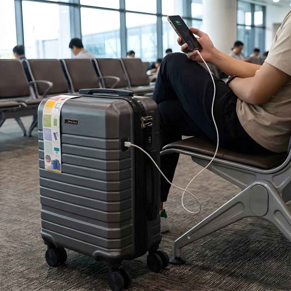 Vali Có Cổng Sạc Là Gì? Cách Dùng Và Có Nên Mua Không? 5 Cấu tạo vali có cổng sạc