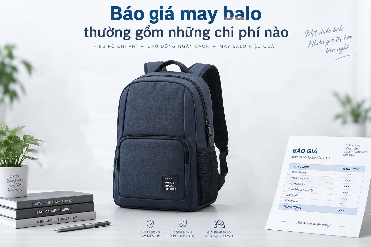 Bảng Báo Giá May Balo Theo Yêu Cầu Mới Nhất 1 Các chi phí trong báo giá may balo