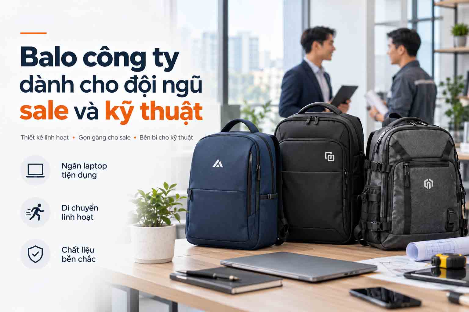 Balo công ty dành cho đội ngũ sale và kỹ thuật