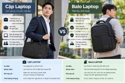 Nên Chọn Cặp Laptop Hay Balo Laptop? So Sánh Dễ Hiểu